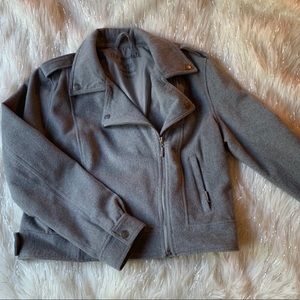 Grey Moto Jacket